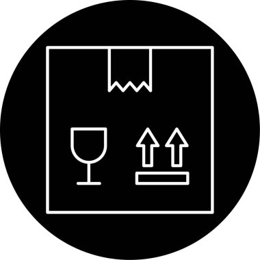 kutu simgesi vektör illüstrasyonu