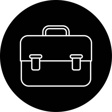 evrak çantası ikonu vektör illüstrasyonu