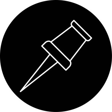 itme PIN simge vektör çizim