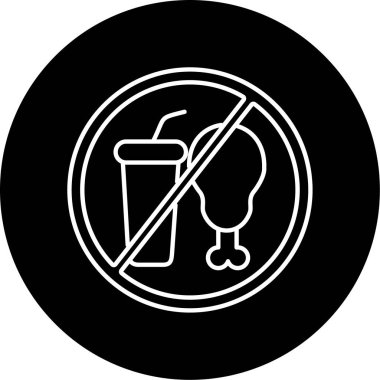 besin simgesi vektör illüstrasyonu yok