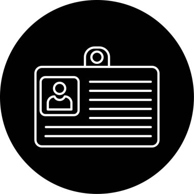 Kütüphane Kart simgesi vektör illüstrasyonu