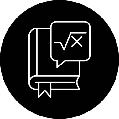 Matematik simgesi vektör illüstrasyonu