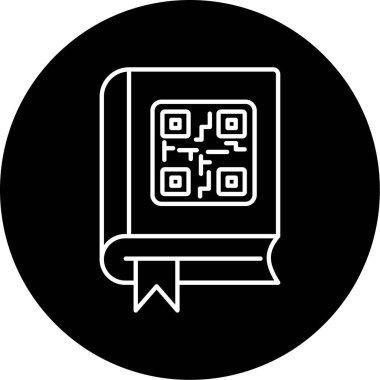 qr kod simgesi vektör çizimi