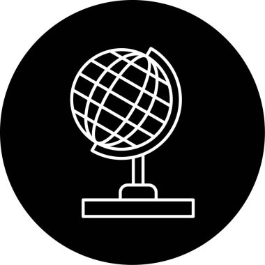 Küresel simge vektör illüstrasyonu