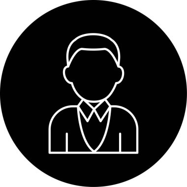 man simgesi vektör illüstrasyonu