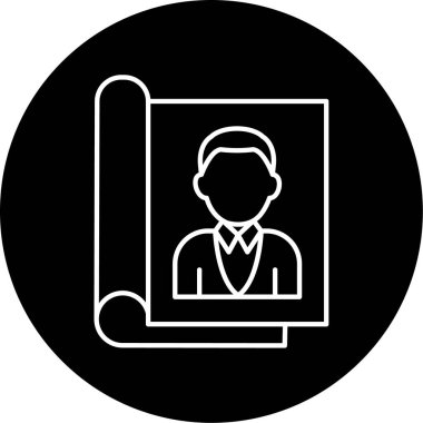 Dergi simgesi vektör illüstrasyonu