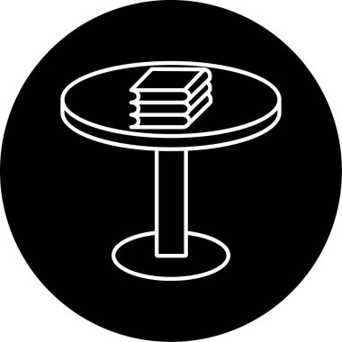 Dairesel Tablo ikonu vektör illüstrasyonu