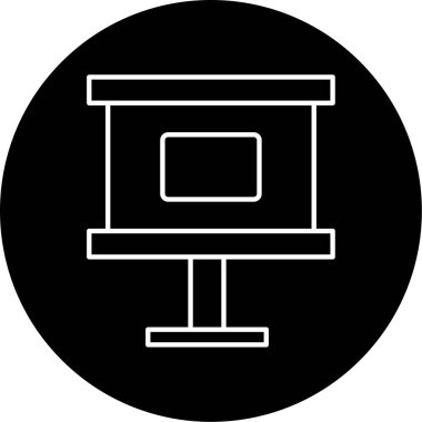 Bilgi Holder simgesi vektör illüstrasyonu