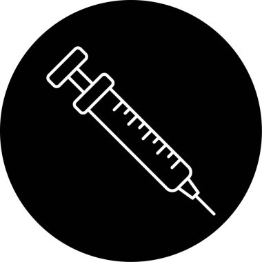 Şırınga ikonu vektör çizimi