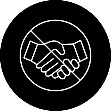 El sıkışma simgesi vektör çizimi yok