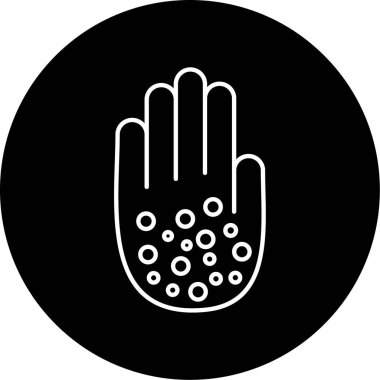 Alerji simgesi vektör illüstrasyonu