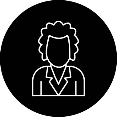 Bilim adamı simgesi vektör illüstrasyonu