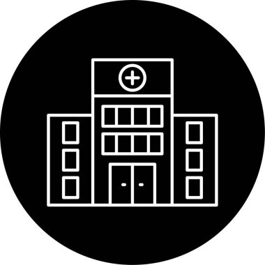 Hastane Simgesi Vektör İllüstrasyonu