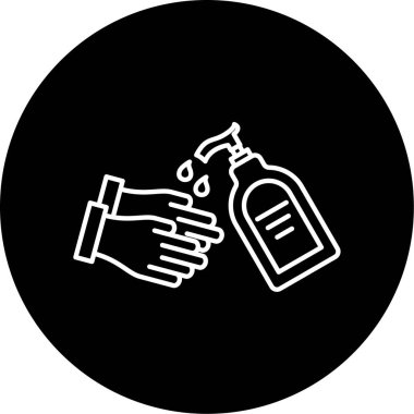 Elle Yıka Simge vektör çizimi