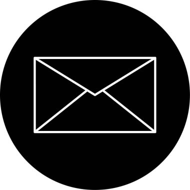 ileti ikonu vektör illüstrasyonu