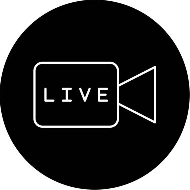 Canlı simge vektör illüstrasyonu