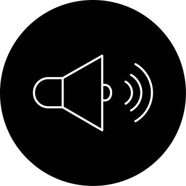 Ses simgesi vektör illüstrasyonu