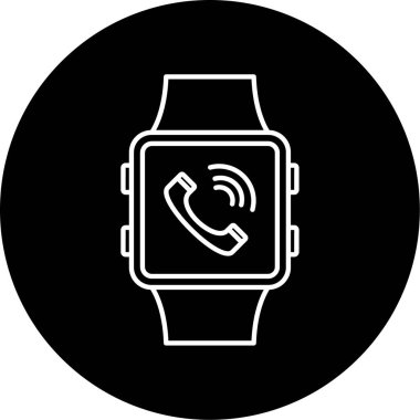 akıllı saat simge vektör illüstrasyonu