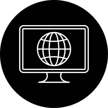 websitesi simgesi vektör illüstrasyonu