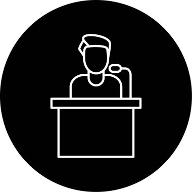 konuşma simgesi vektör illüstrasyonu