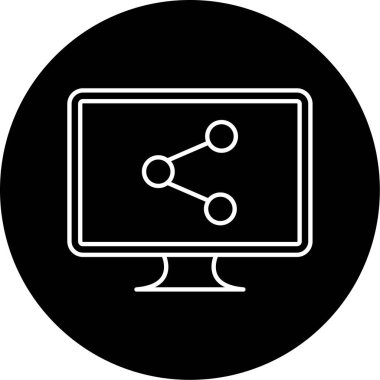 paylaşımlı simge vektör illüstrasyonu