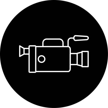  Video Kayıt simgesi vektör illüstrasyonu