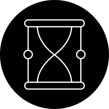 kum saati ikonu vektör illüstrasyonu