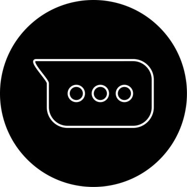 İleti simgesi vektör illüstrasyonu