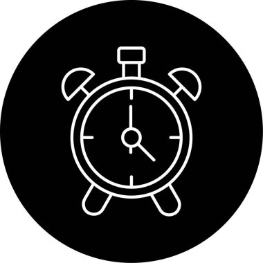 Alarm simgesi vektör illüstrasyonu