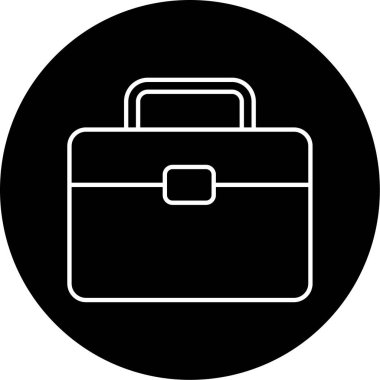 evrak çantası ikonu vektör illüstrasyonu