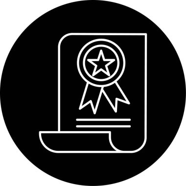 diploma simgesi vektör illüstrasyonu