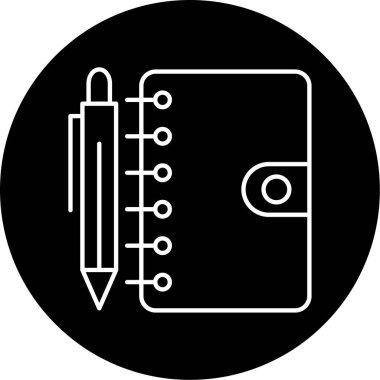 Gündem simgesi vektör illüstrasyonu