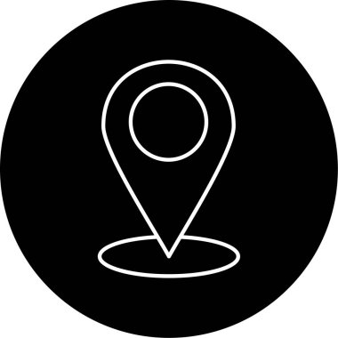 konum simgesi vektör illüstrasyonu