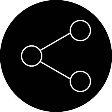 paylaşımlı simge vektör illüstrasyonu