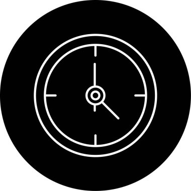 Zaman simgesi vektör illüstrasyonu