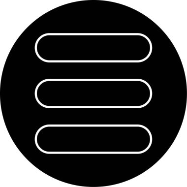 menü simgesi vektör illüstrasyonu