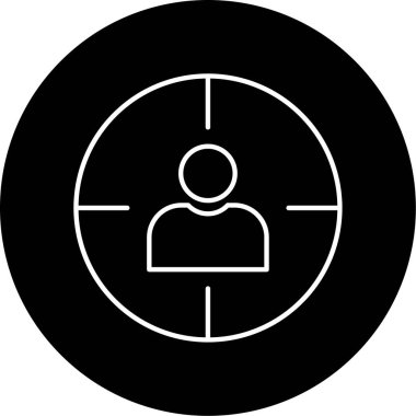 hedef simge vektör illüstrasyonu