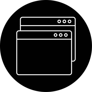 Sekme simgesi vektör illüstrasyonu