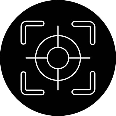 odak simge vektör çizim