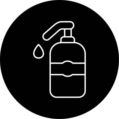 Sıvı sabun ikonu vektör illüstrasyonu