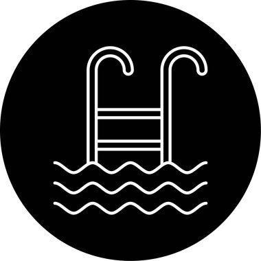 Yüzme havuzu. Web simgesi