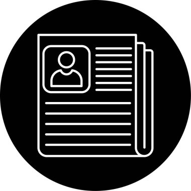 haber kağıt simge vektör çizim