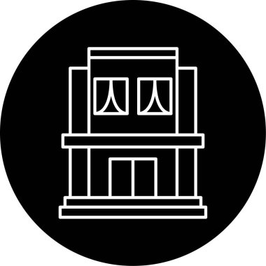 Otel simgesi vektör illüstrasyonu