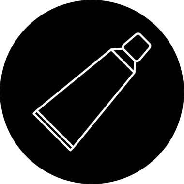 Diş yapıştırın simge vektör çizim