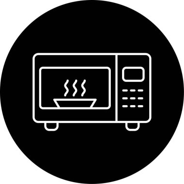 mikrodalga simge vektör çizim