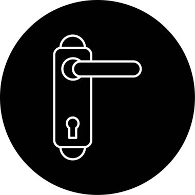 Kapı tokmağı vektör illüstrasyonu