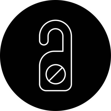 Simge vektör çizim rahatsız etmeyin