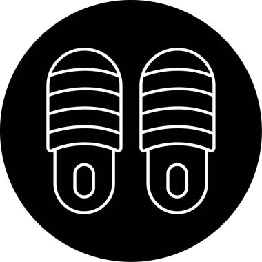 Terlik simge vektör çizim