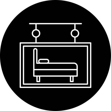 otel işareti simge vektör çizim