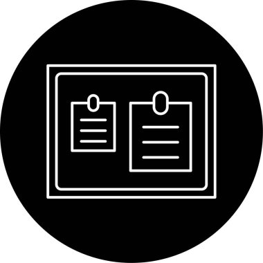 Bildirim Kurulu simgesi vektör illüstrasyonu